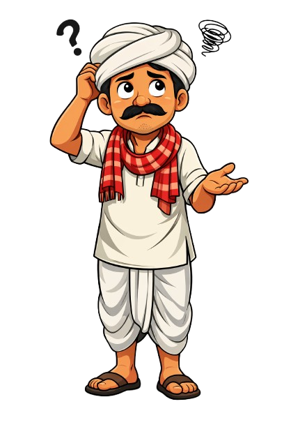 Indian Farmer Cartoon